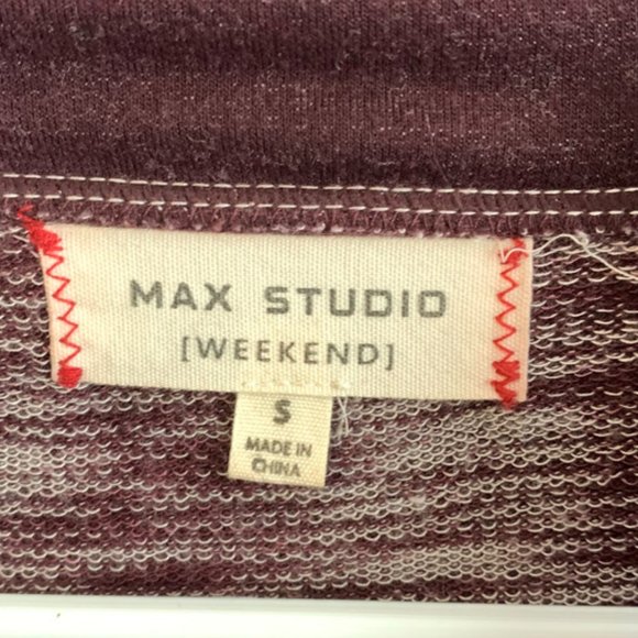 Max Studio Maroon Weekend Cowl Neck Long Sleeve Dress - Picture 3 of 7